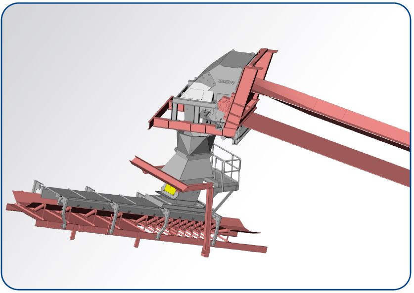 Stacker with Luffing and Slewing
